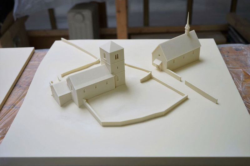 3D Druck der Kirchen St. Stephan und St. Anna für die Ausstelluung in Zürich