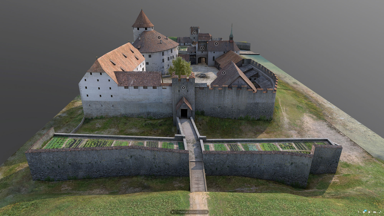 Rekonstruktion Schloss Zwingen