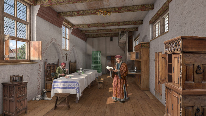 Papenhof Ende des 15. Jh. Innenansicht